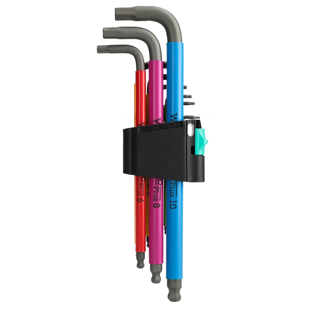 Miniatuur van Wera inbussleutelset stiftsleutel haaks met kogelkop Hex-Plus-Multicolour 1,5-10mm - 9-delig (05073593001)