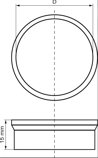 Miniatuur van McAlpine klemring TPE 40mm - blauw (0059850)