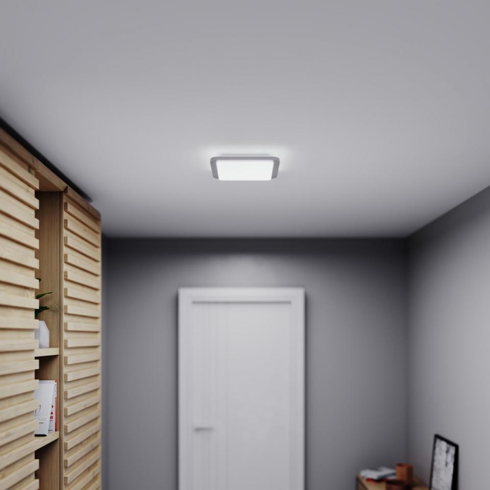 Miniatuur van STEINEL binnenlamp met sensor RS LED D2 V3 3000K 8,8W - wit (052539)