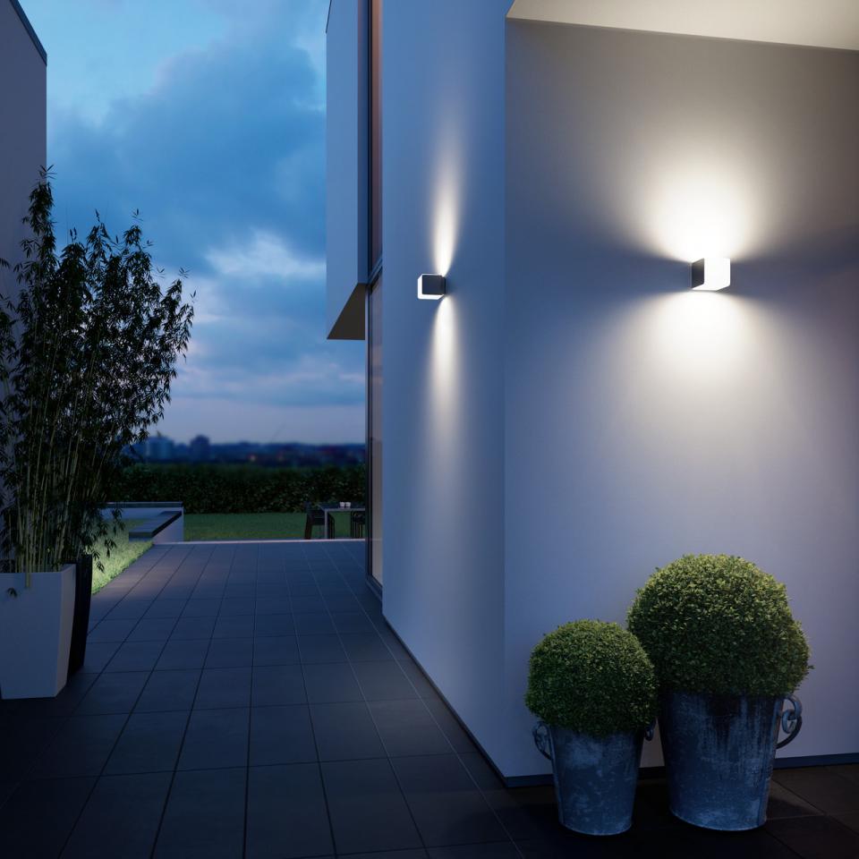 Miniatuur van STEINEL buitenlamp met sensor en bluetooth L 830 LED 3000K 9,5W- antraciet (055493)