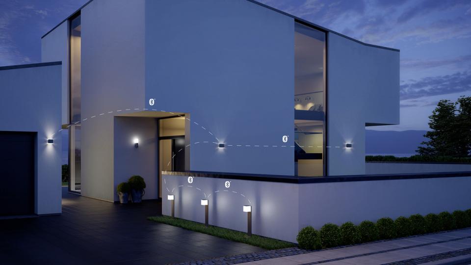 Miniatuur van STEINEL buitenlamp met sensor en bluetooth L 830 LED 3000K 9,5W- antraciet (055493)