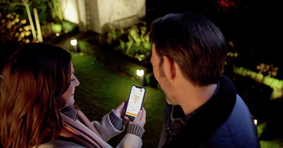 Miniatuur van STEINEL buitenlamp met sensor en bluetooth L 830 LED 3000K 9,5W- antraciet (055493)