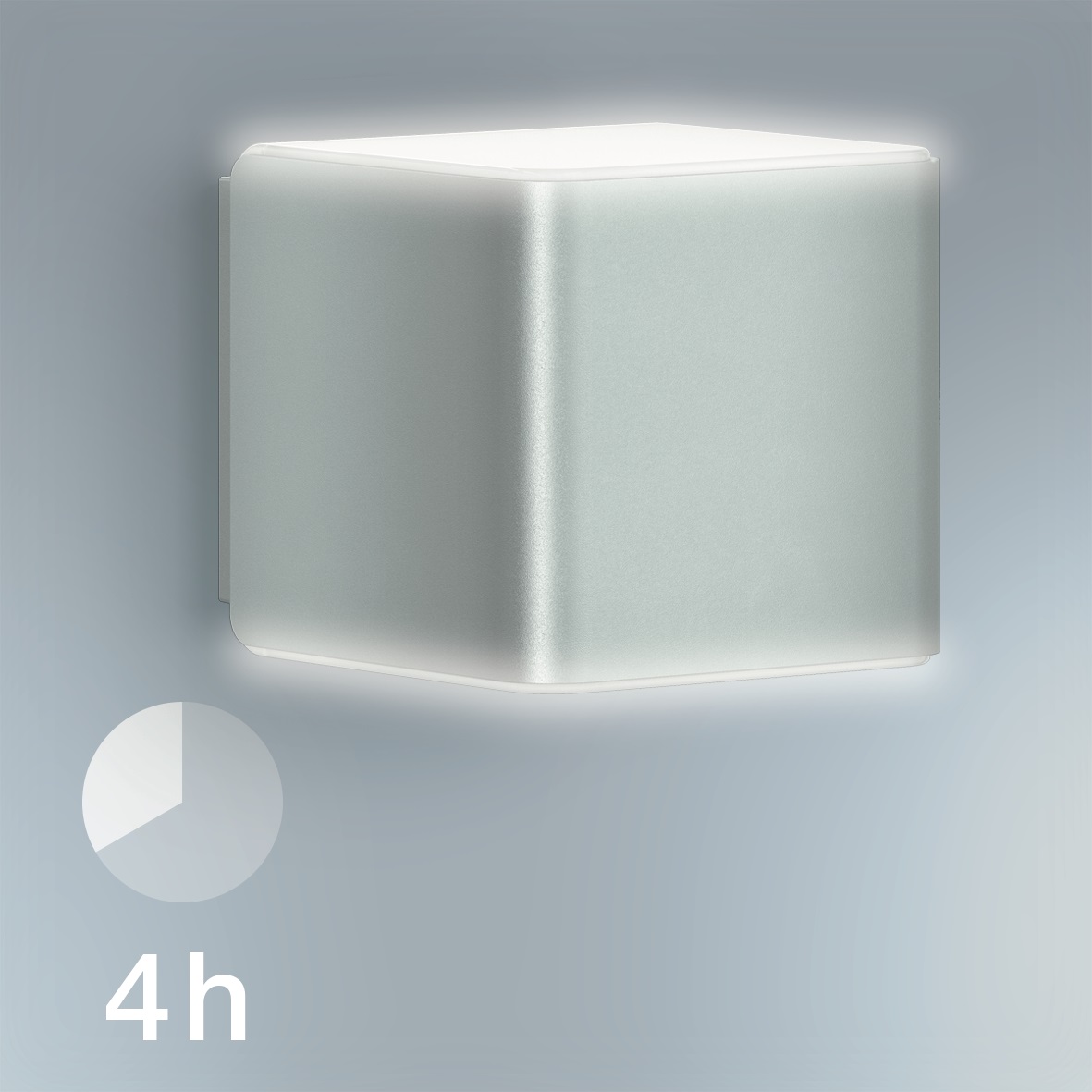 Miniatuur van STEINEL buitenlamp met sensor en bluetooth L 840 LED 3000K 9,5W - zilver (055547)