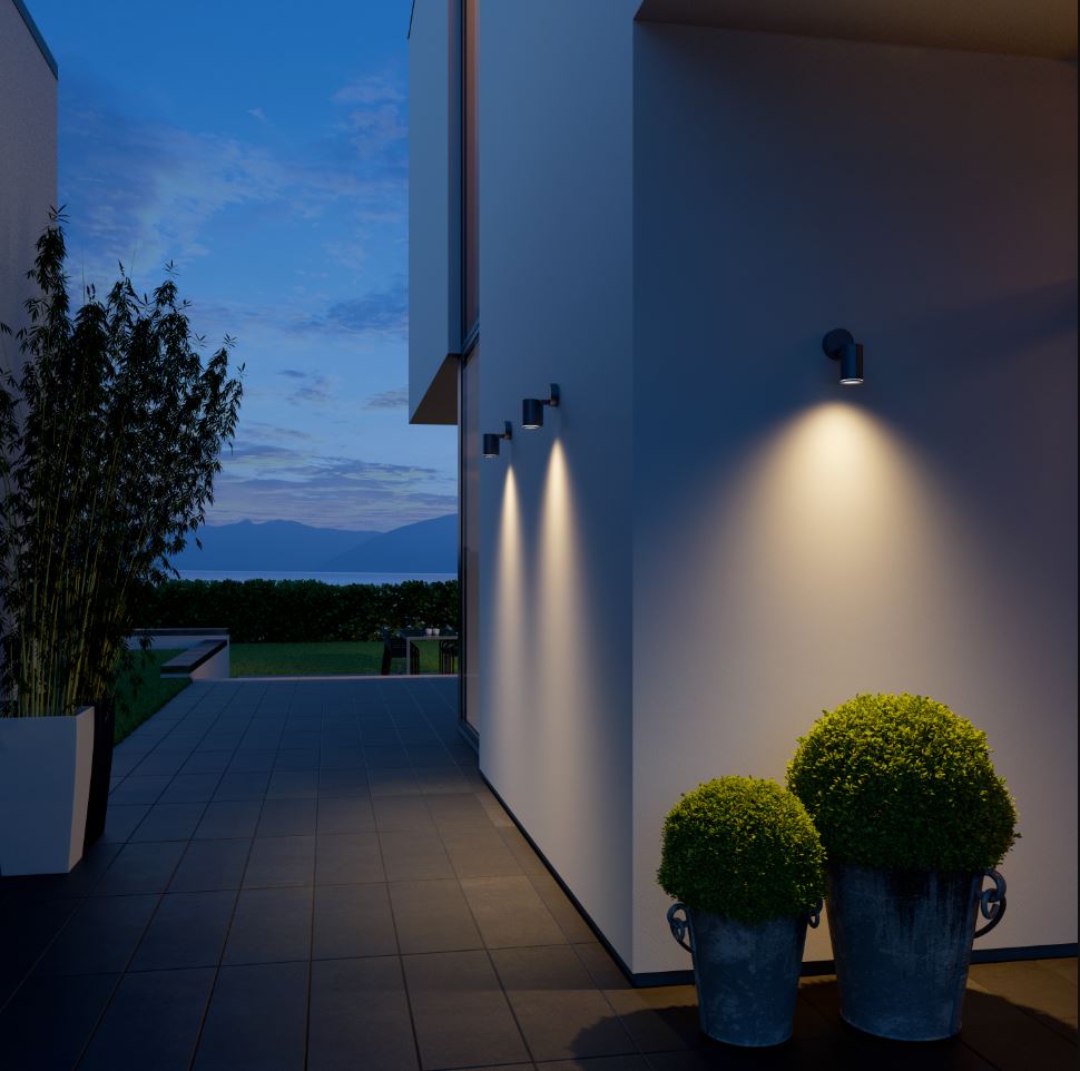 Miniatuur van STEINEL buitenspot zonder sensor ONE GU-10-LED 3000K 6,7W - antraciet (058623)
