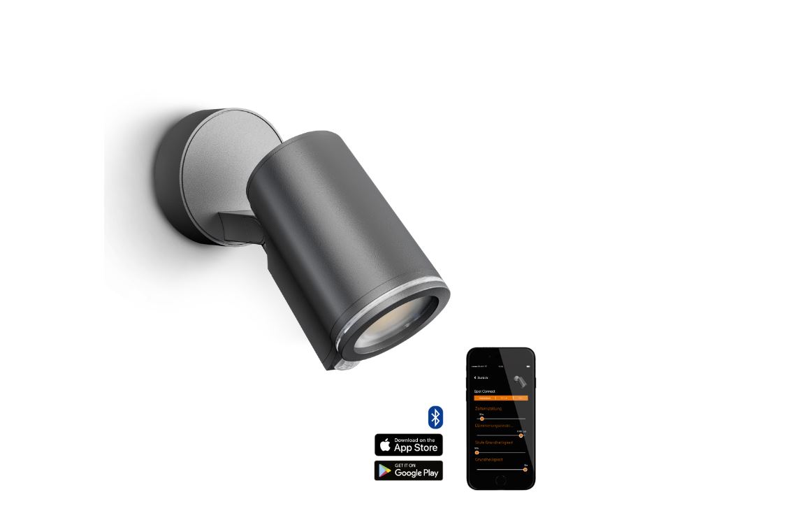 Miniatuur van STEINEL buitenspot met sensor en bluetooth ONE S Connect 3000K 7,9W - antraciet (058630)