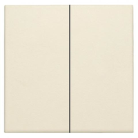 Miniatuur van Niko afwerkingsset voor dubbele elektronische schakelaar of drukknop - Original Cream (100-31004)