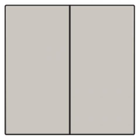 Miniatuur van Niko centraalplaat voor dubbele elektronische schakelaar of drukknop - Original Light Grey (102-31004)