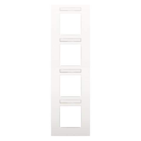 Miniatuur van Niko afdekplaat viervoudig white (120-76401)