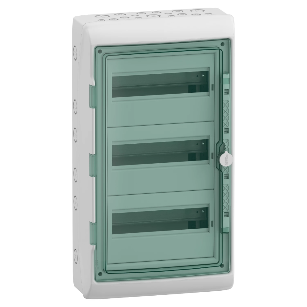 Miniatuur van Schneider Electric kaedra/mureva waterdichte zekeringkast met din-rail 3-rijen 36 modules (13985)