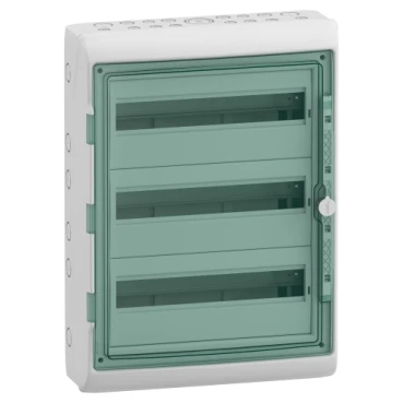 Miniatuur van Schneider Electric kaedra/mureva waterdichte zekeringkast met din-rail 3-rijen 18 modules (13986)