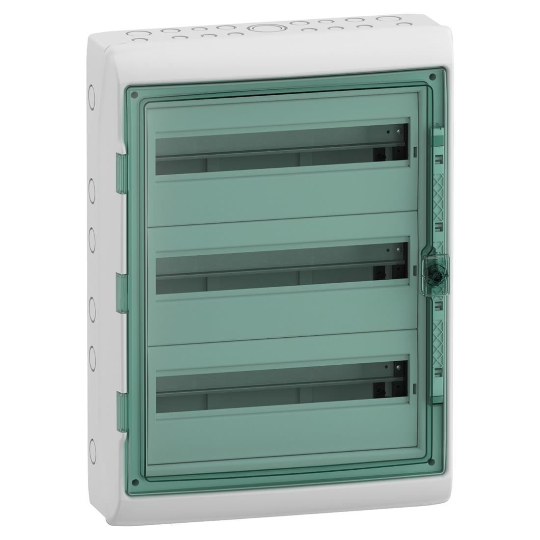 Miniatuur van Schneider Electric kaedra/mureva waterdichte zekeringkast met din-rail 3-rijen 18 modules (13986)
