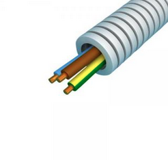 Miniatuur van Snelflex flexibele buis VOB draad 3x2.5mm en 2x1.5mm - 20mm rol 100 meter (SF3G25/2x15Z)