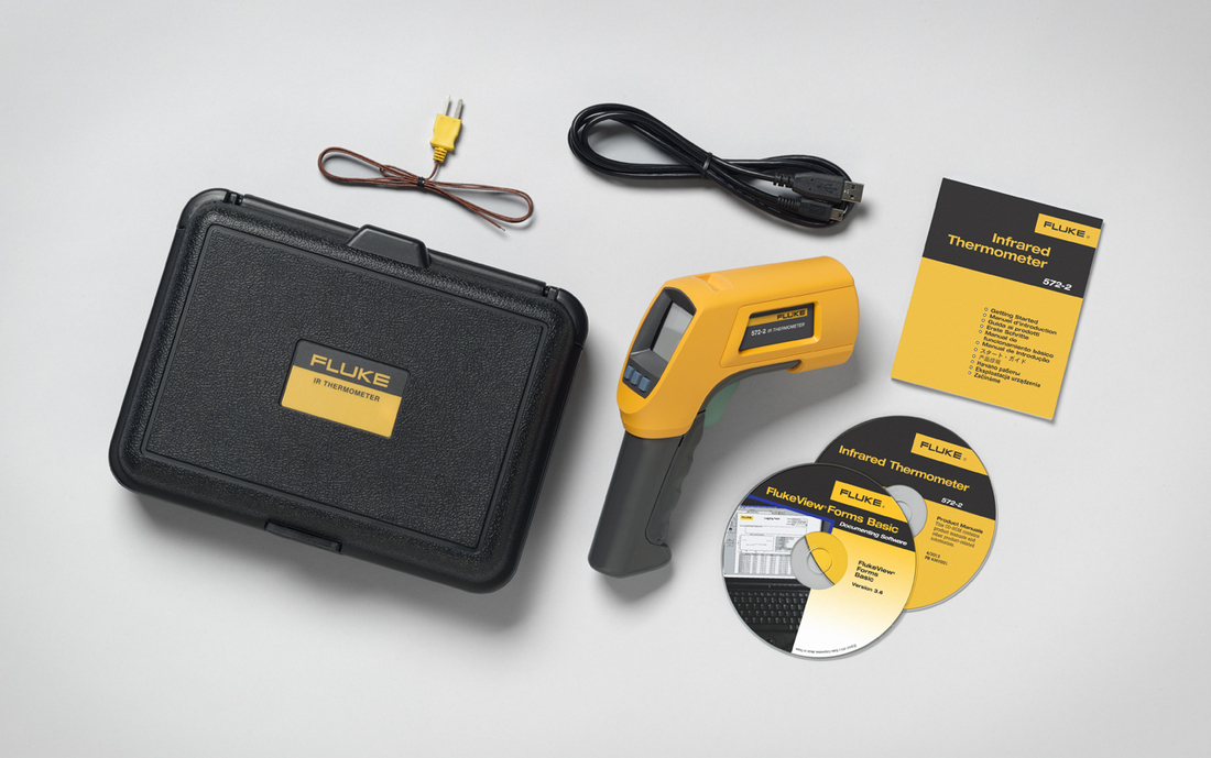 Miniatuur van FLUKE infrarood- en contactthermometer -30 tot 900ºC, incl. koffer, software
