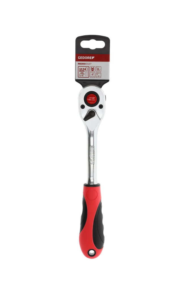 Miniatuur van GEDORE RED 2-comp omkeerbare ratel 1/2" lengte 250mm 5° ratelhoek (R60000027)