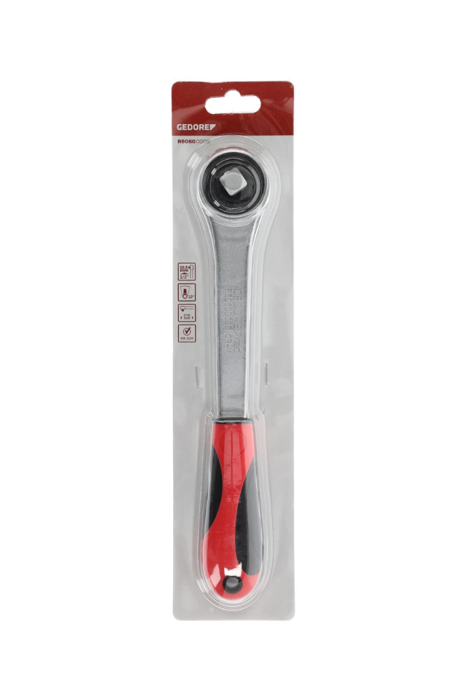 Miniatuur van GEDORE RED 2-comp doorsteekratel 1/2" lengte 270mm met terughaalhoek 12° (R60600006)