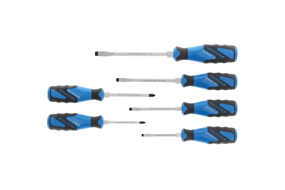 Miniatuur van GEDORE 3-comp schroevendraaierset met slagkap 6-delig (SK 2154 PH-06)