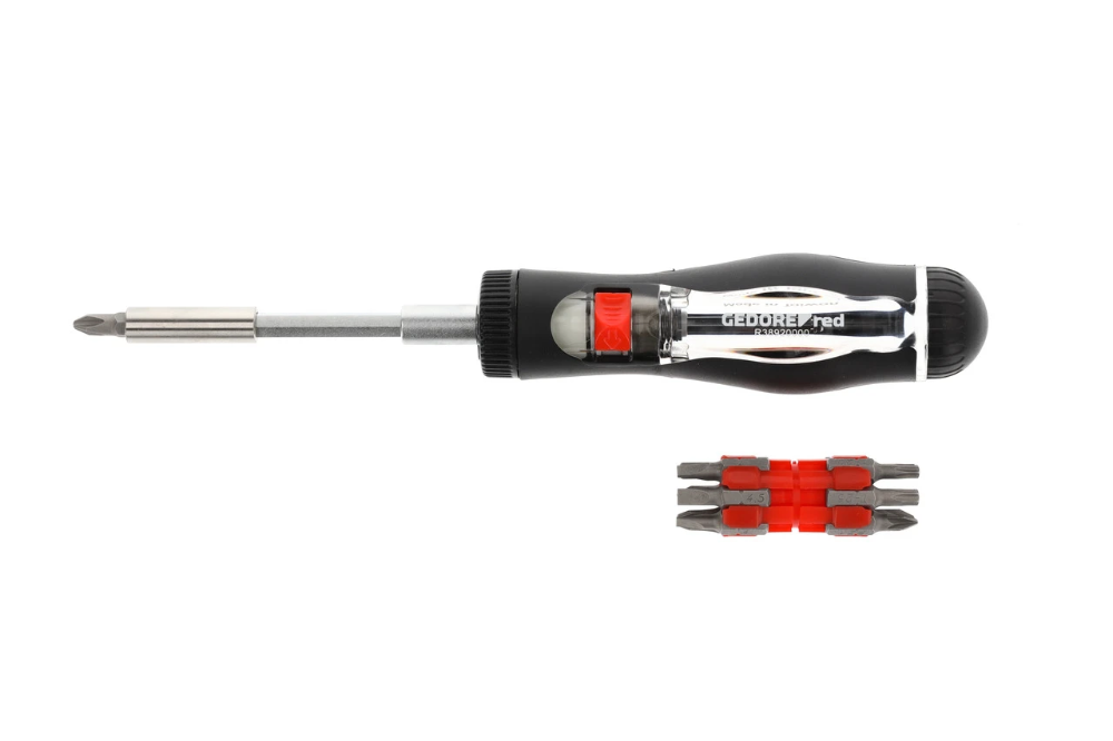Miniatuur van GEDORE RED ratel-bitschroevendraaier 1/4” 13-in-1 lengte 205mm (R38920000)