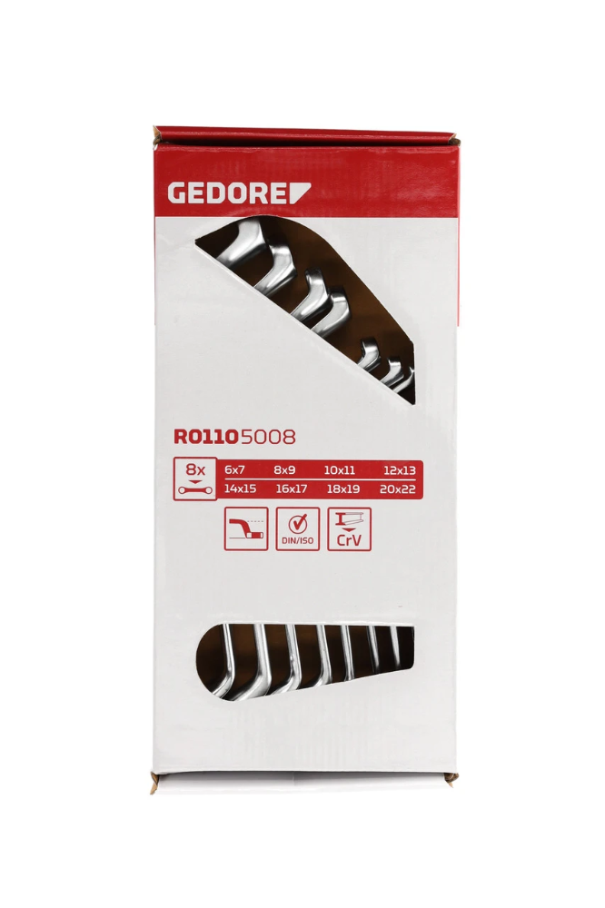 Miniatuur van GEDORE RED ringsleutelset 6-22mm 8-delig (R01105008)