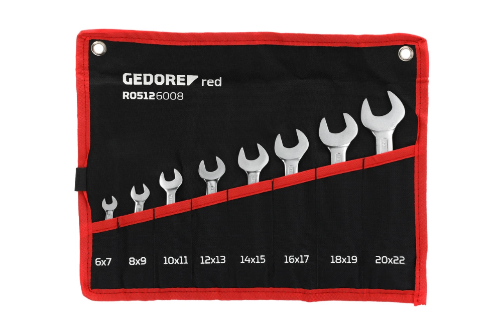 Miniatuur van GEDORE RED dubbele steeksleutelset kort 6-22mm, 8-dlg (R05126008)