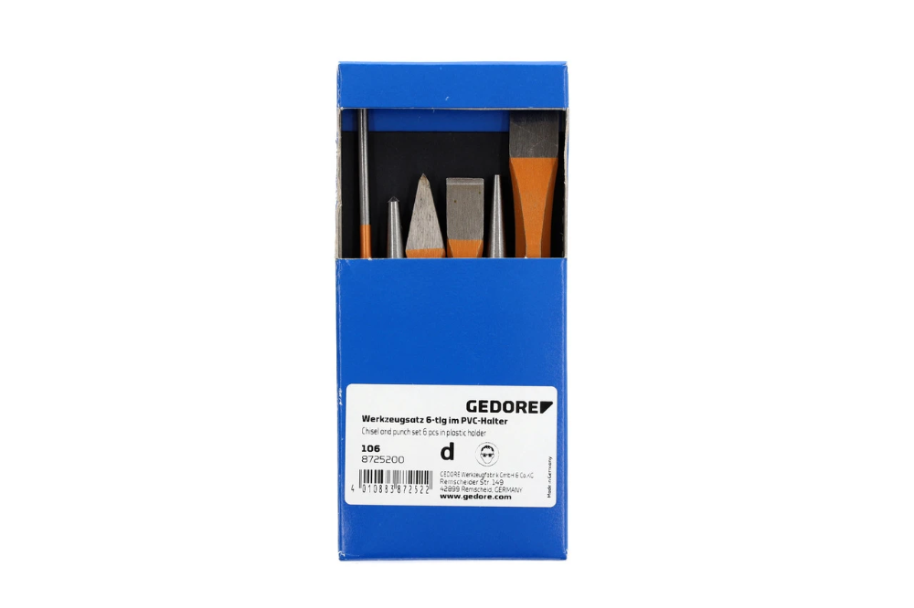 Miniatuur van GEDORE beitelset en drevelset in PVC houder 6-delig (106)