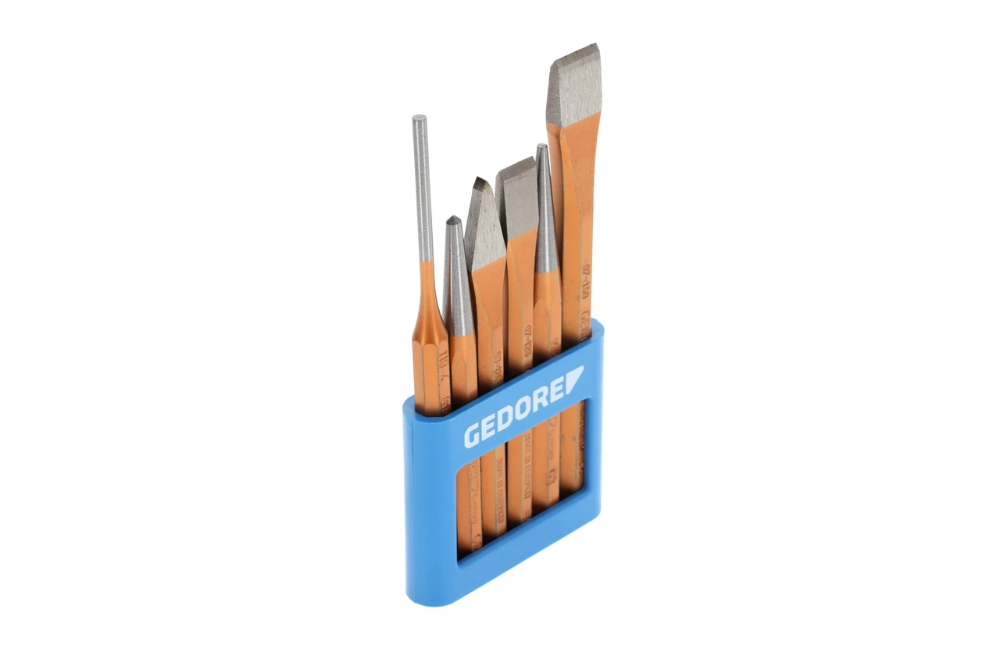 Miniatuur van GEDORE beitelset en drevelset in PVC houder 6-delig (106)