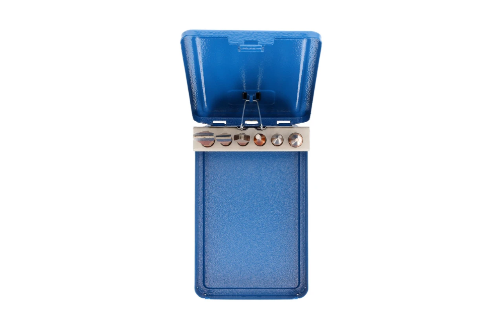 Miniatuur van GEDORE drijver en beitelset in metalen cassette 6-delig (106 D)