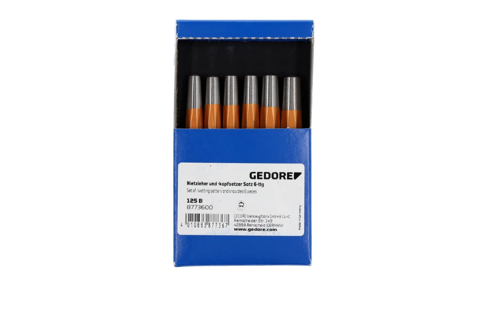 Miniatuur van GEDORE klinknagel zetijzers 6-delig (125 B)
