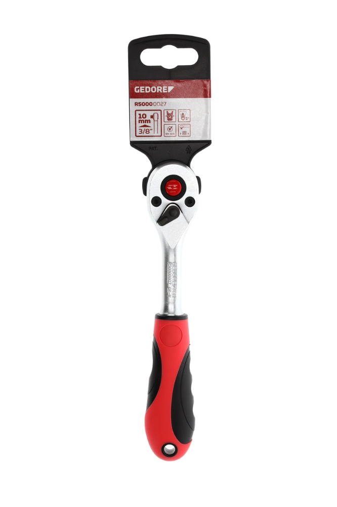 Miniatuur van GEDORE RED 2-comp omkeerbare ratel 3/8" lengte 180mm 5° ratelhoek (R50000027)