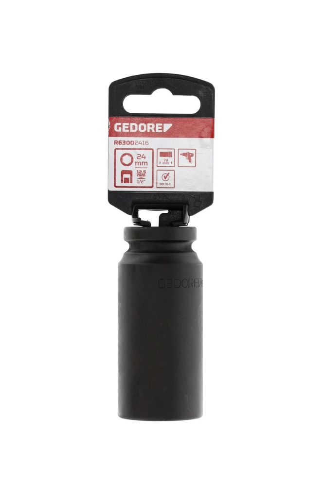 Miniatuur van GEDORE RED slagmoerdopsleutel 1/2" lengte 78mm SW 24mm (R63002416)