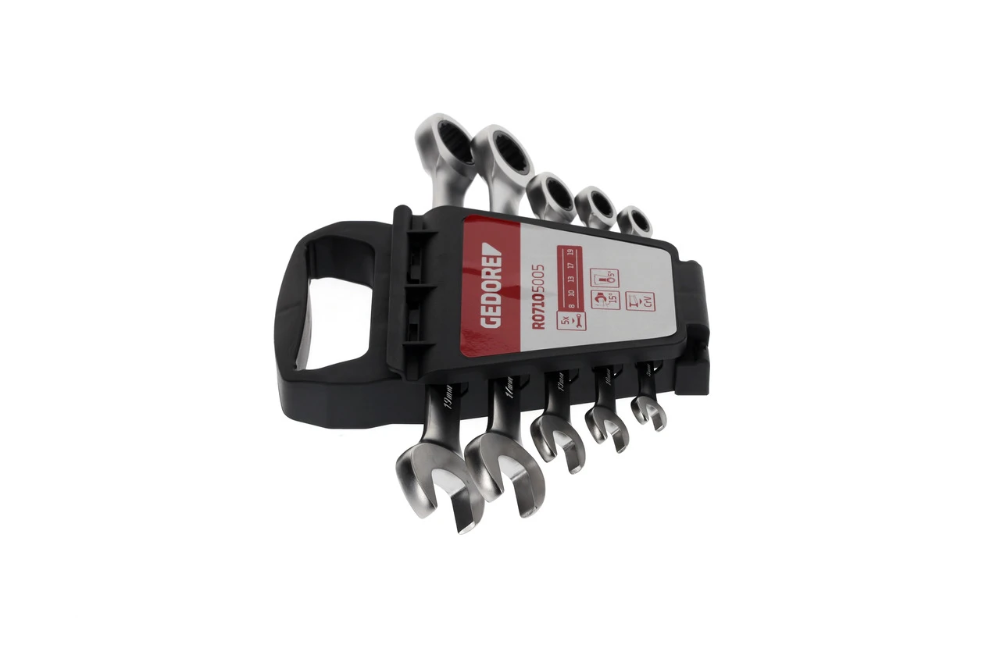 Miniatuur van GEDORE RED ringsratel steeksleutelset 8-19mm 5-delig (R07105005)