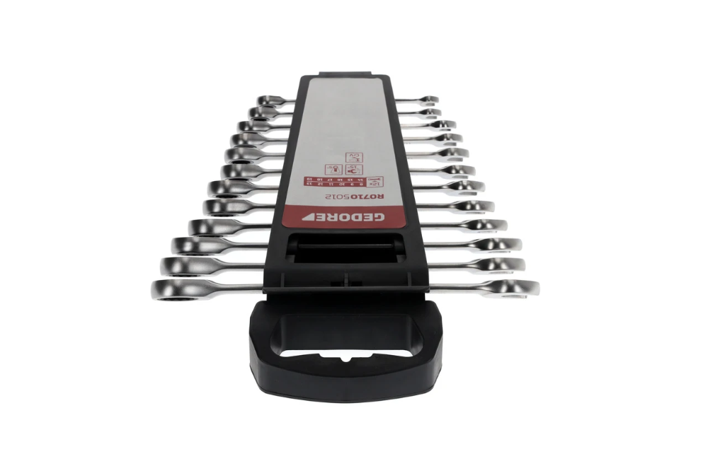 Miniatuur van GEDORE RED ringsratel steeksleutelset 8-19mm 12-delig (R07105012)