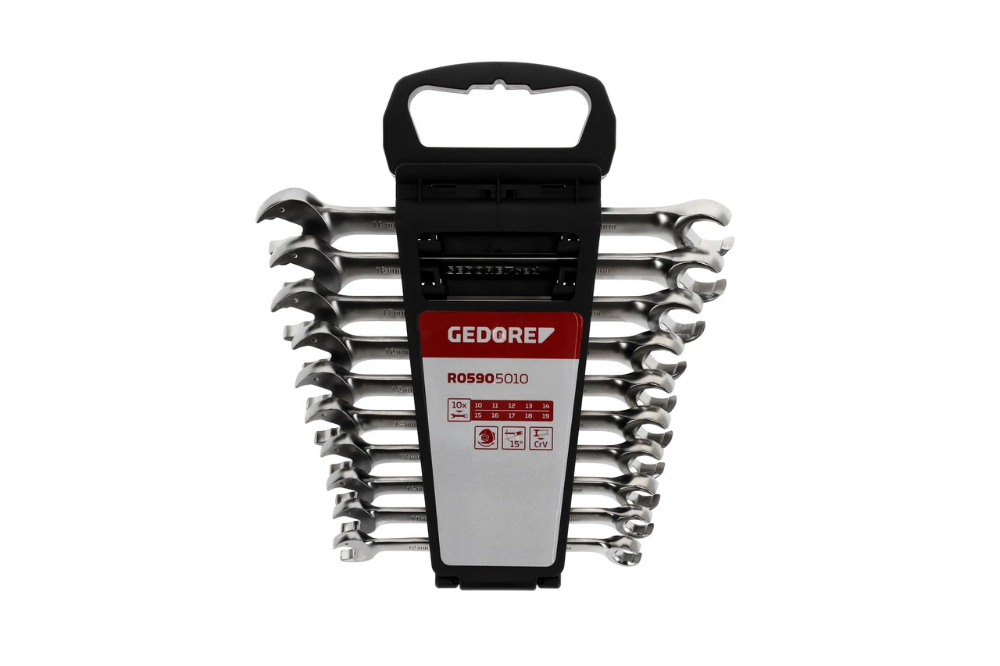 Miniatuur van GEDORE RED ringratel steeksleutel set 10-19mm 10-delig (R05905010)