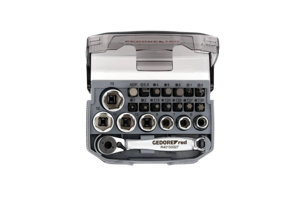 Miniatuur van GEDORE RED dopsleutelset 1/4" 6-13mm incl bitset 23-delig (R49005023)