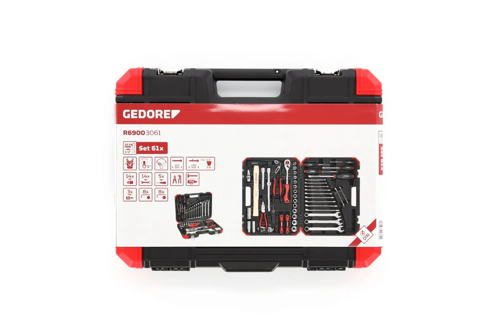 Miniatuur van GEDORE RED gereedschapset 1/2" Auto-Universeel 61-delig (R69003061)