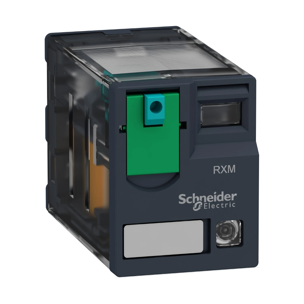 Miniatuur van Schneider Electric Harmony RXM mini insteekrelais 24V DC 4C/O 6A (RXM4AB2BD)
