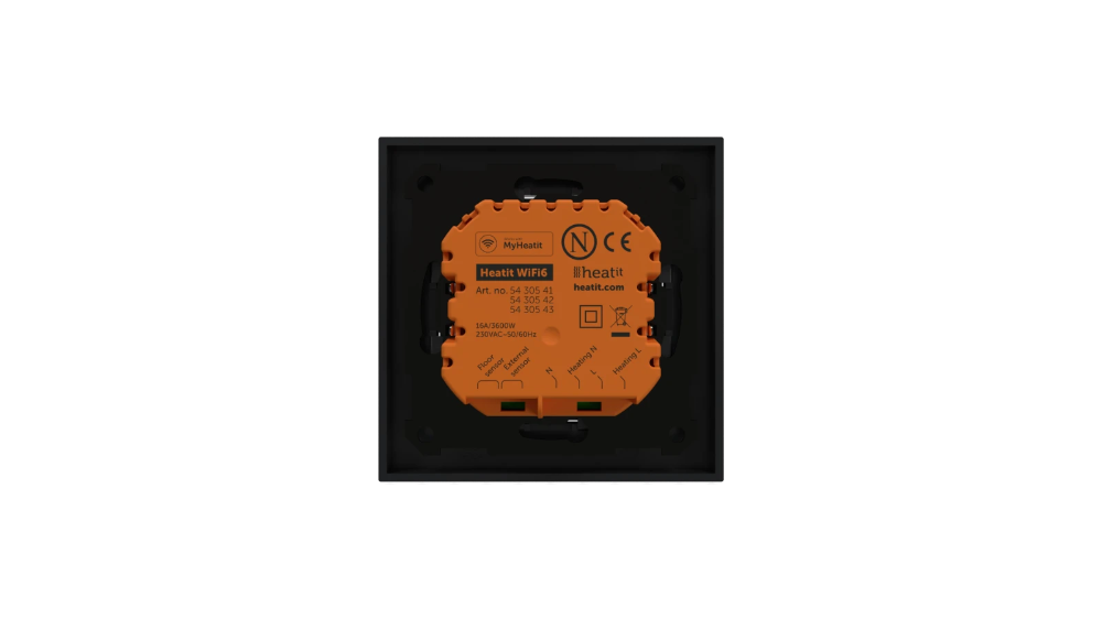 Miniatuur van Heatit WiFi6 thermostaat - zwart mat (5430543)