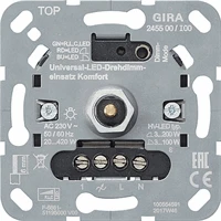 Miniatuur van Gira Systeem 3000 universele LED draaidimmer komfort (245500)