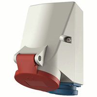 Miniatuur van Mennekes CEE+schuko stopcontact 5-polig 400V 6H 16A IP44 (1649)