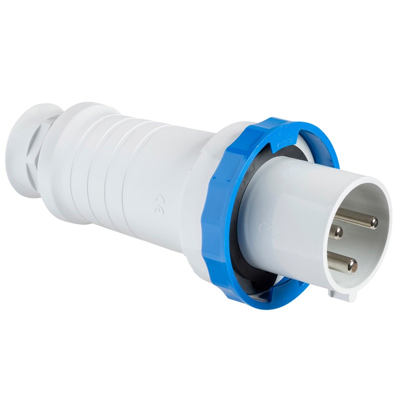 Miniatuur van Schneider-Merten CEE contactstop schroefklem 3-polig 230V 6H 63A IP67 (81378)