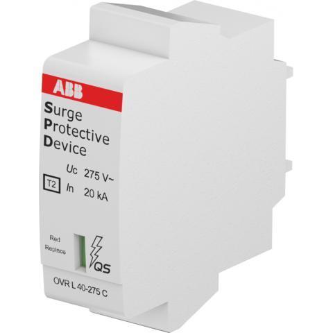 Miniatuur van ABB overspanningsbeveiliging vervangingscartridge type 2 1P 20kA (OVR T2 40-275 C QS)