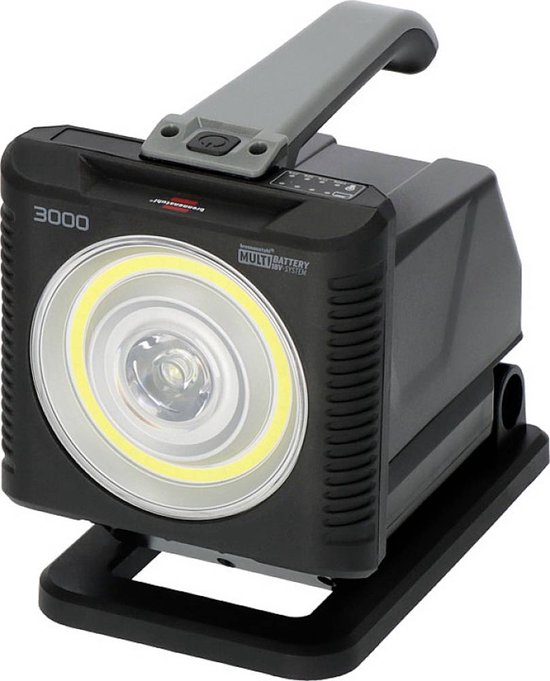 Miniatuur van BRENNENSTUHL 2 in 1 werklamp met SMD LED (1140lm) en COB LED lichtring (2160lm) - HL 3000 (1173730000)