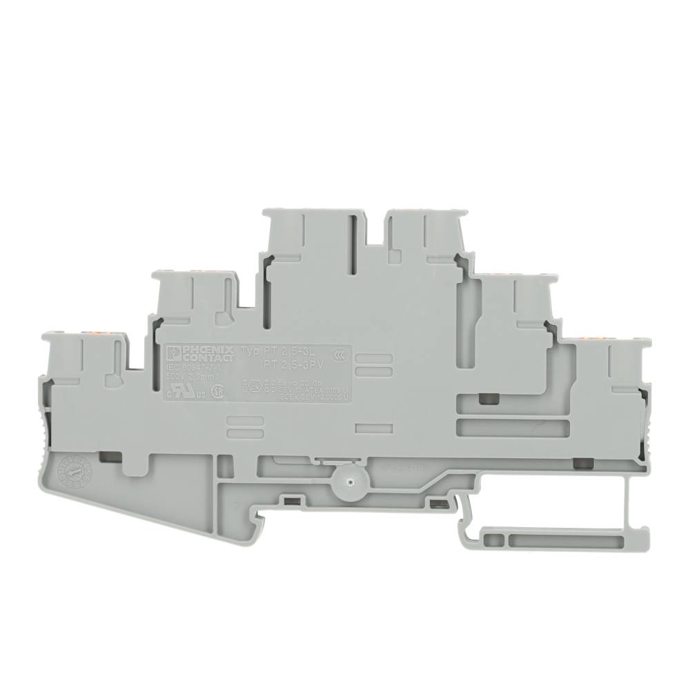 Miniatuur van Phoenix Contact meeretage rijgklem met push-in aansluiting 2,5 mm² - grijs (PT 2,5-3L)