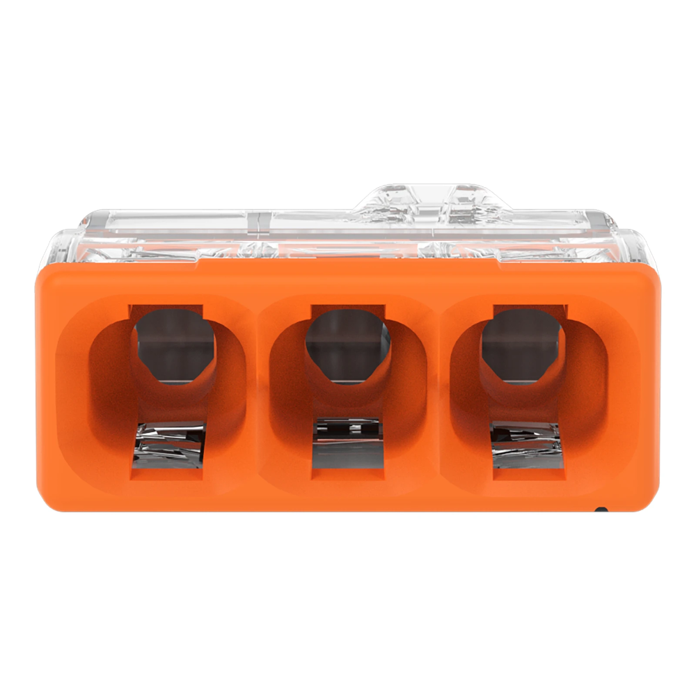 Miniatuur van Wago steekklem 3-voudig 0,5-2,5mm2 oranje per 100 stuks (2273-203)