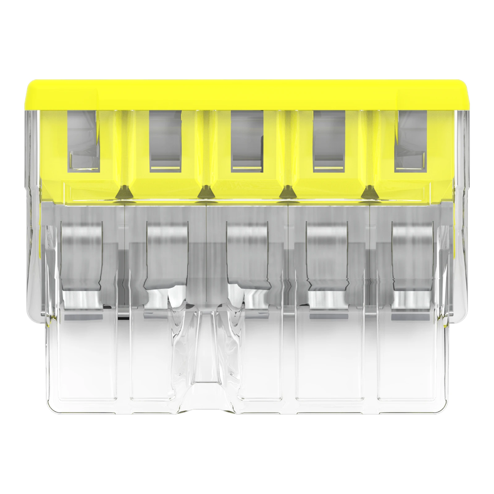 Miniatuur van Wago steekklem 5-voudig 0,5-2,5mm2 geel per 100 stuks (2273-205)