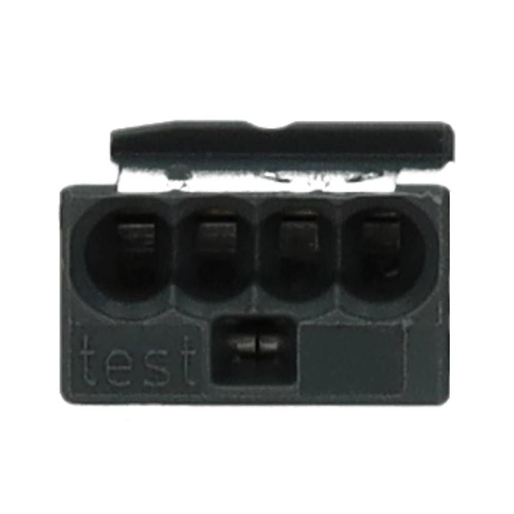 Miniatuur van Wago micro steekklem 4-voudig 0,6-0,8mm2 donkergrijs per 100 stuks (243-204)