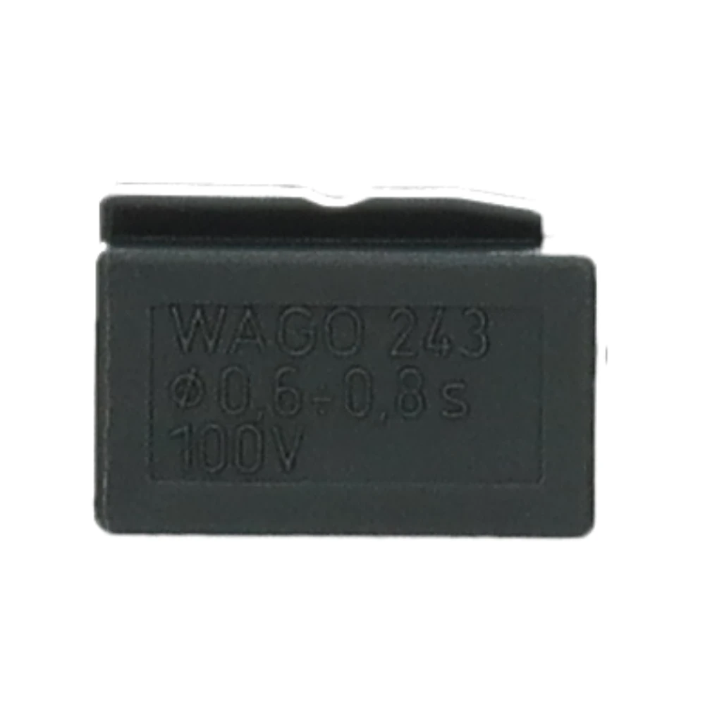 Miniatuur van Wago micro steekklem 4-voudig 0,6-0,8mm2 donkergrijs per 100 stuks (243-204)
