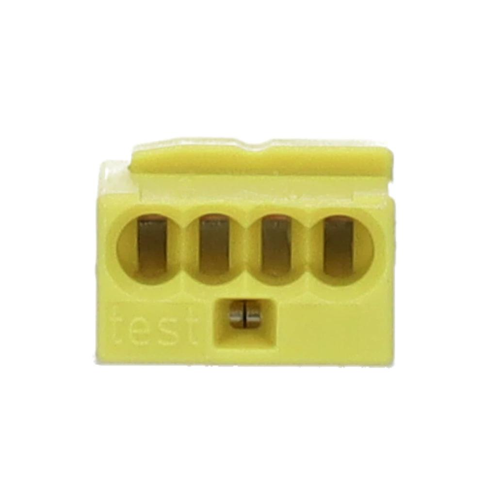 Miniatuur van Wago micro steekklem 4-voudig 0,6-0,8mm2 geel per 100 stuks (243-504)