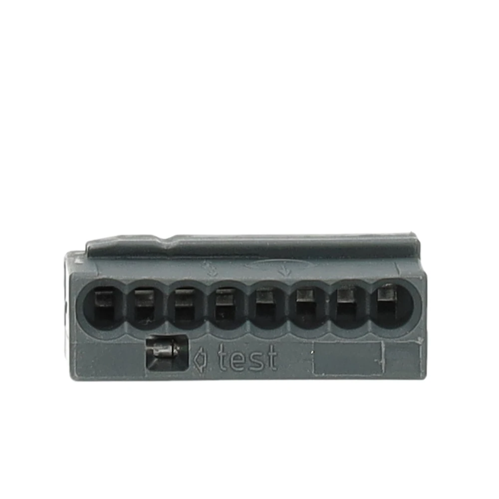 Miniatuur van Wago micro steekklem 8-voudig 0,6-0,8mm2 donkergrijs per 50 stuks (243-208)