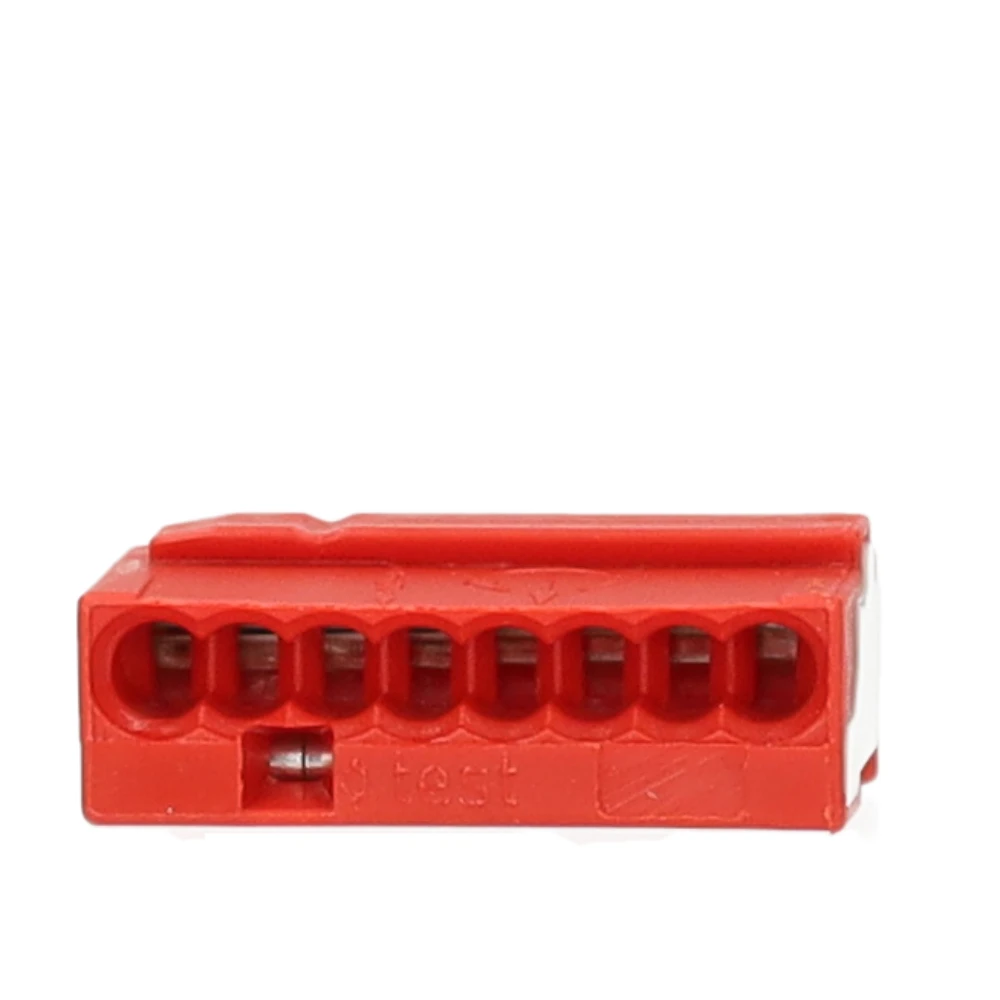 Miniatuur van Wago micro steekklem 8-voudig 0,6-0,8mm2 rood per 50 stuks (243-808)