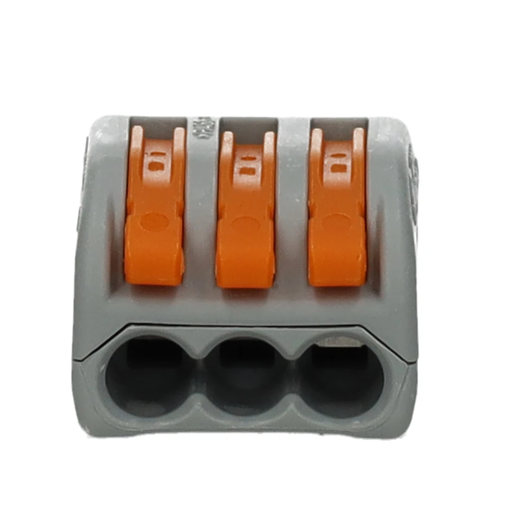 Miniatuur van Wago steekklem 3-voudig 2,5mm2 met hendels per 50 stuks (222-413)